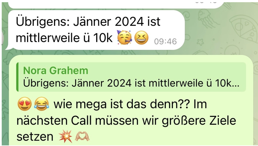Feedback einer 1:1 Mentoring Kundin 2