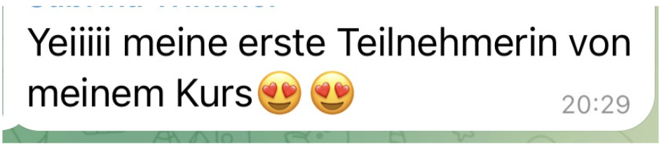 Feedback einer 1:1 Mentoring Kundin 1
