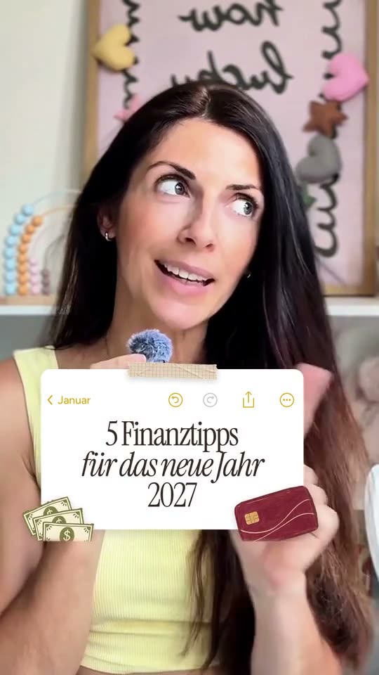 Titelkarte mit Grafiken: 5 Finanztipps